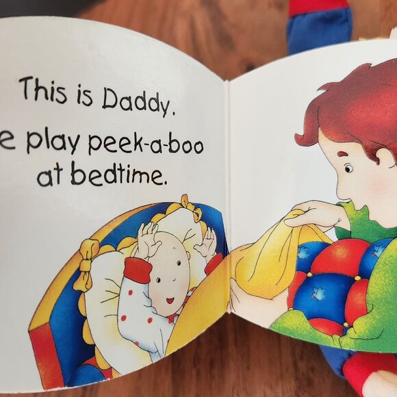 Vintage, 8 inch, Caillou, Doll With Small Backpack Book Attached, Rare, Baby Toy - Picture 12 of 12